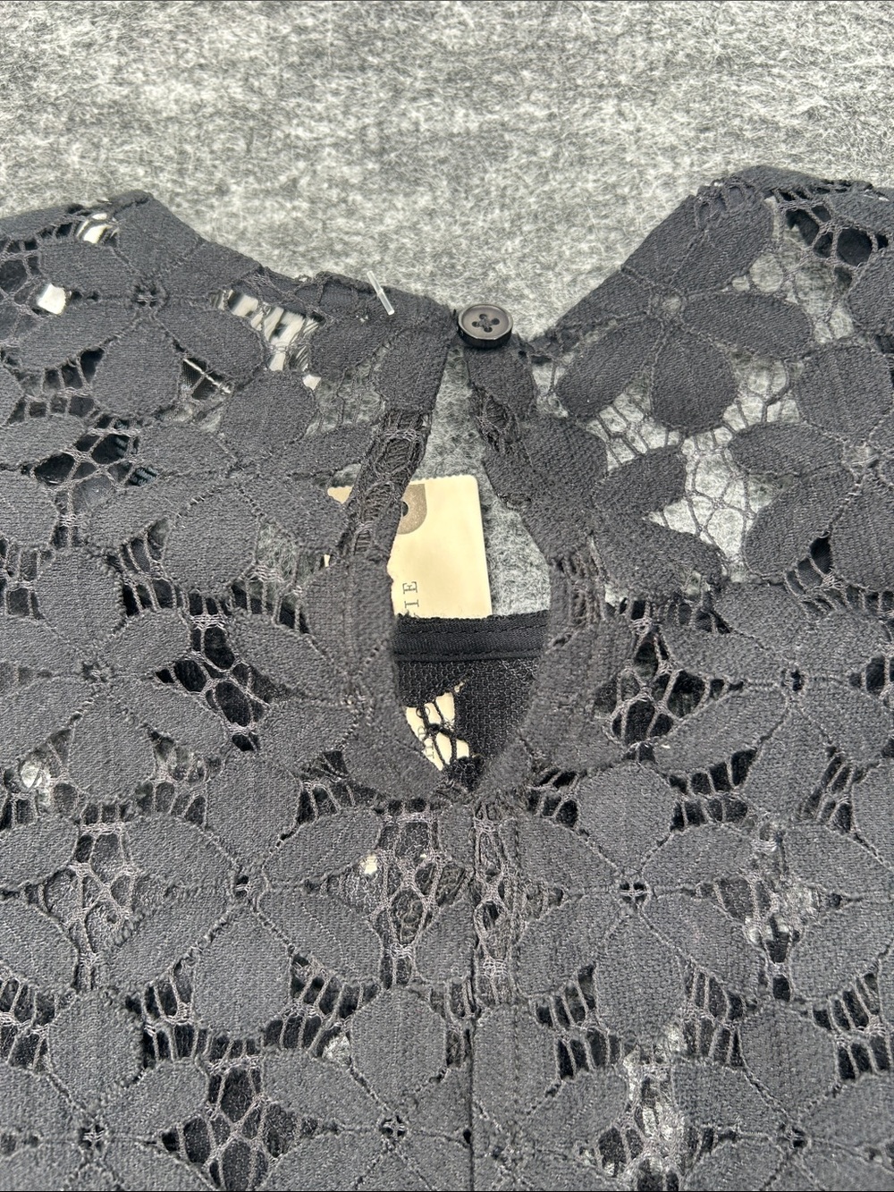 NEW Beach Riot Goldie Black Floral Lace Bell Sleeve Mini Dress sheer Size Small - Picture 9 of 13